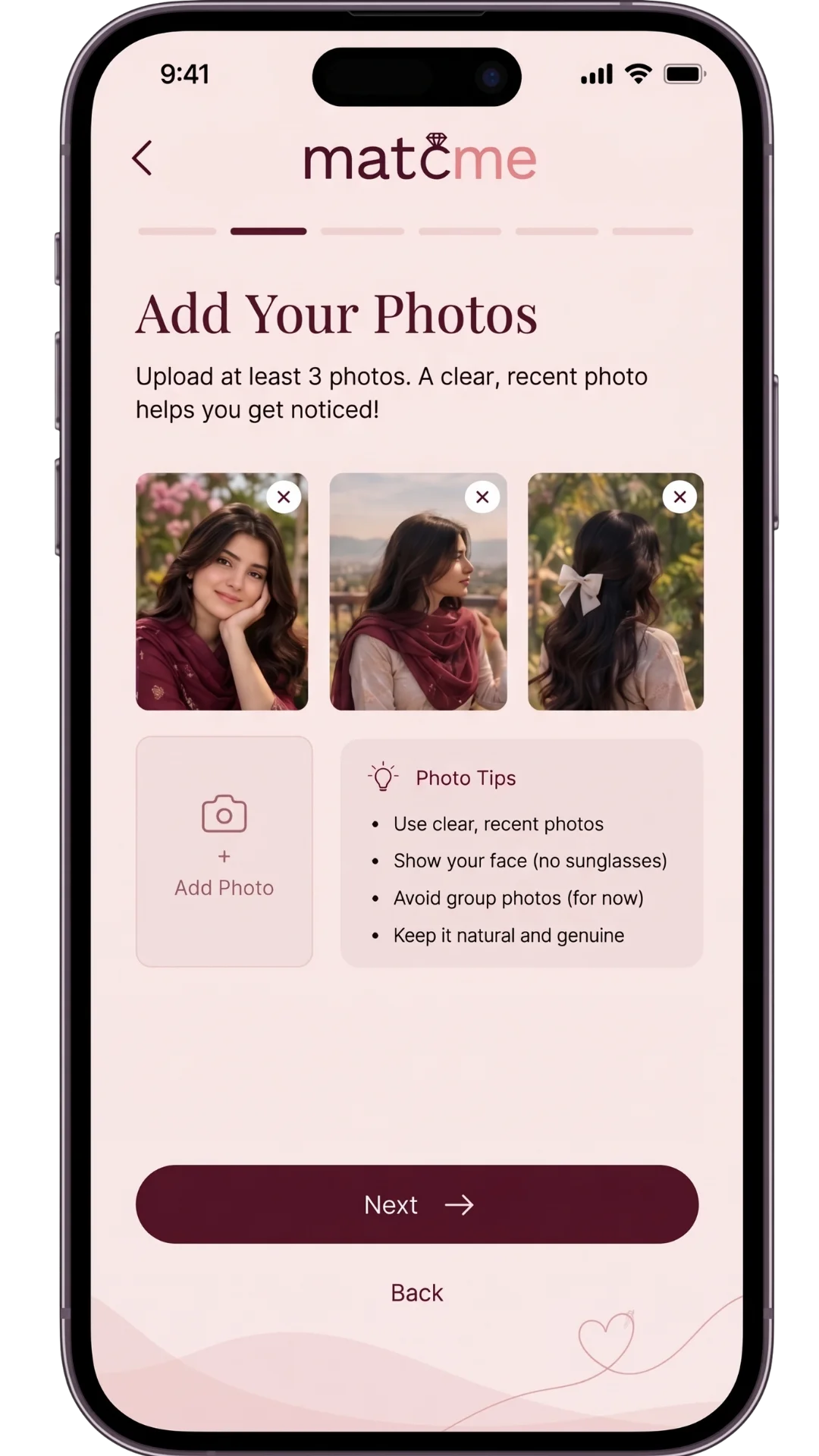 Completing your profile